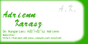 adrienn karasz business card
